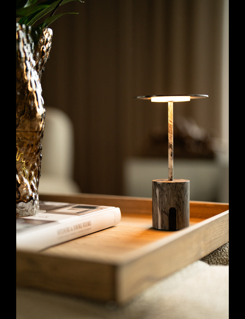 Marmor Space LED lampe - genopladelig