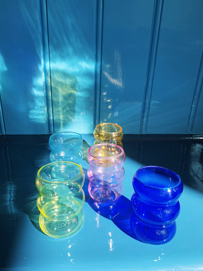 Bubble vandglas/vase - Lemonade yellow - FEW Design