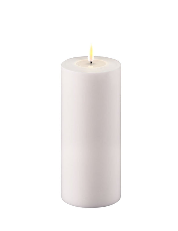 Hvide UDENDØRS LED bloklys - Ø7,5 cm - FEW Design