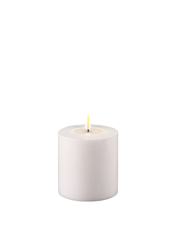 Hvide UDENDØRS LED bloklys - Ø7,5 cm - FEW Design