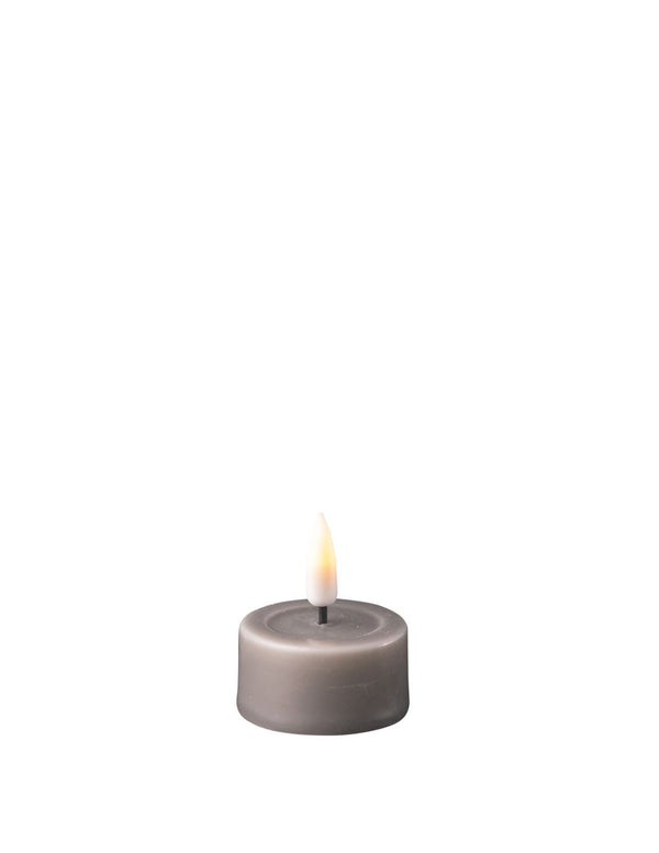 Grå LED fyrfadslys - sæt af 2 stk. - FEW Design