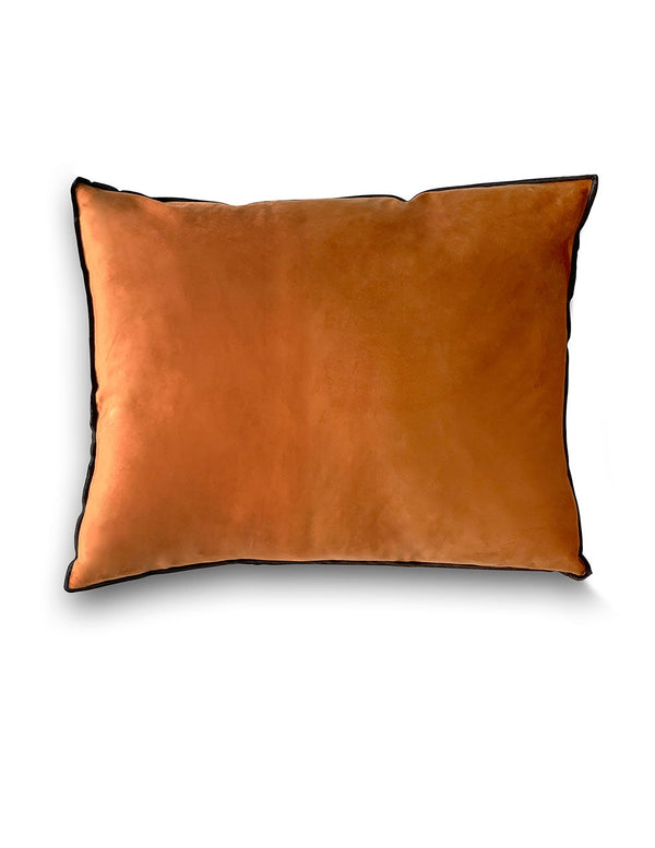 Seattle velour pude - 45x60 cm brændt orange - FEW Design